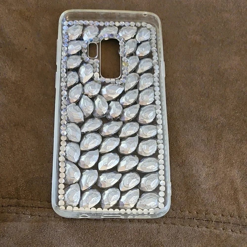 Samsung Crystal Gemstone Phone Case - Silver and Gold